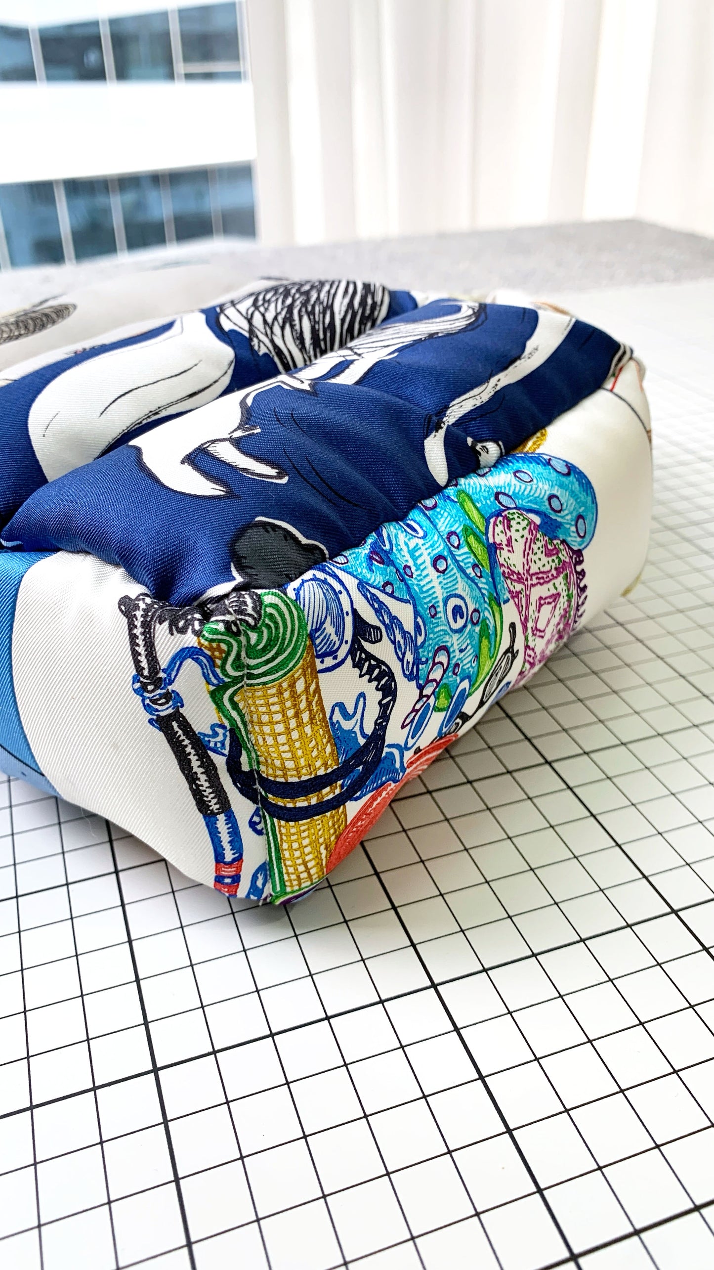 REWORKED Scarf Puffer Bag